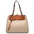 Borsa a spalla in pelle Loewe Lazo per donna Beige Grigio
