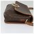 Céline Celine Vintage Macadam Circle Logo Canvas and Leather Marrone - vista 4