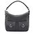 Borsa a Spalla Gucci GG in Nylon e Pelle Nera Nero