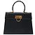 Salvatore Ferragamo Convertible Top Handle Leather Nero