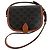 Borsa Céline Folco in tela Triomphe Marrone