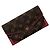 Billetera Larga Bi-Fold Louis Vuitton Castaño Rosa Monograma