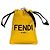 Borsa a spalla in pelle gialla Fendi Giallo