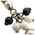 Orecchini Swing di Chanel Nero Bianco Multicolore D'oro  - vista 8