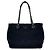 Borsa Tote Prada Chain in Nylon Nero - vista 3