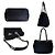 Borsa Tote Prada Chain in Nylon Nero - vista 4
