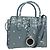 Bulgari BVLGARI x JoJo's Bizarre Adventure Alba Killer Queen Pelle 2way Auth 167094SM Argento Blu chiaro