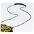 Borsa a catena Cassandra SAINT LAURENT in pelle Harako Gialla Argento Auth YKZ569A Giallo - vista 15