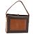 Céline Borsa a Spalla in Tela Macadam CELINE in Pelle PVC Marrone Oro Auth BSZ507 D'oro