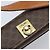 Céline Borsa a Spalla in Tela Macadam CELINE in Pelle PVC Marrone Oro Auth BSZ507 D'oro - vista 18