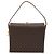 Céline Borsa a Spalla in Tela Macadam CELINE in Pelle PVC Marrone Oro Auth BSZ507 D'oro - vista 2