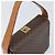 Céline Borsa a Spalla in Tela Macadam CELINE in Pelle PVC Marrone Oro Auth BSZ507 D'oro - vista 6