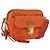 Borsa a Spalla PRADA Nylon Arancione Oro Auth LNZ699 D'oro
