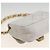CHANEL Minimini Matelassé 7 Pouch Pelle Bianco Oro CC Auth LNZ849 D'oro - vista 16