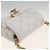 CHANEL Minimini Matelassé 7 Pouch Pelle Bianco Oro CC Auth LNZ849 D'oro - vista 6