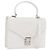 FENDI Handtasche aus Leder 2-in-1 Weiß Silber Authentisch LNZ694