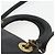Christian Dior Borsa Tote Lady Dior in pelle 2 in 1 nera e oro Auth ARZ701 Nero D'oro - vista 8