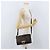 Borsa a Spalla Gancini in Pelle Marrone Oro Salvatore Ferragamo Auth ka3381 D'oro - vista 25
