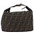 FENDI Borsa Vanity in Tela Zucca Nera Marrone Auth ep13903 Nero - vista 13