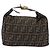 FENDI Borsa Vanity in Tela Zucca Nera Marrone Auth ep13903 Nero - vista 2