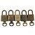 LOUIS VUITTON Set di 5 Lucchetti in metallo Oro LV Auth 173286 D'oro - vista 3