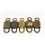 LOUIS VUITTON Set di 5 Lucchetti in metallo Oro LV Auth 173286 D'oro - vista 4