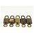 LOUIS VUITTON Set di 5 Lucchetti in metallo Oro LV Auth 173286 D'oro - vista 5