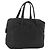 PRADA Bolso de mano de nailon negro plateado Auth ARZ694 Plata