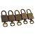 LOUIS VUITTON Ensemble de 5 Cadenas en métal Doré LV Auth 173285