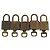 LOUIS VUITTON Ensemble de 5 Cadenas en métal Doré LV Auth 173285 - vue 2