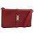Céline Borsa a Spalla in Pelle Rossa e Oro Auth AMZ004A Rosso D'oro
