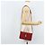 Céline Borsa a Spalla in Pelle Rossa e Oro Auth AMZ004A Rosso D'oro - vista 23