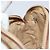 Céline Borsa a Spalla in Tela Macadam CELINE PVC Beige Oro Auth LNZ711 D'oro - vista 20