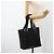 Borsa tote Gancini in tela nera e argento Salvatore Ferragamo Auth ka3385 Nero - vista 21