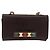 VALENTINO Borsa a Spalla con Catena Pelle Marrone Oro Auth ka3408A D'oro - vista 13