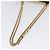VALENTINO Borsa a Spalla con Catena Pelle Marrone Oro Auth ka3408A D'oro - vista 8