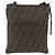 Borsa a Spalla in Tela Zucca FENDI PVC Marrone Nero Auth am11068A - vista 13