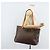 Céline Borsa tote in tela Macadam CELINE in pelle PVC marrone oro Auth bs34007 D'oro - vista 24