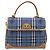 Borsa a mano Burberrys Nova Check PVC 2 vie Blu Oro Auth ARZ085 D'oro - vista 13