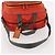 Prada Borsa sportiva Boston in nylon 2 in 1 arancione argento Auth 173935 - vista 7