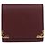 Monedero de cuero burdeos Must Line de CARTIER con dorado Auth am11082A - vista 13