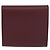 Monedero de cuero burdeos Must Line de CARTIER con dorado Auth am11082A - vista 2