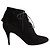 Saint Laurent Stivaletti neri con lacci Nero