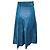 Falda midi de algodón rayada azul medio / crema con cinturón Akris Punto - vista 3