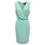Max Mara Mintgrünes ärmelloses Crepe-Midikleid