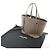 Céline Bolsa de Ombro Pequena em Couro Celine Cabas Phantom na Cor Taupe - vista 14