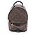 Zaino/borsa Palm Springs Mini di Louis Vuitton Marrone Nero