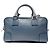 Borsa a Spalla Loewe Amazona Anagram in Pelle Blu - vista 2