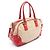 Borsa a mano 2 in 1 Prada rossa e beige pelle e tela Rosso - vista 2
