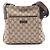 Borsa a Spalla Gucci GG in Tela Marrone Beige